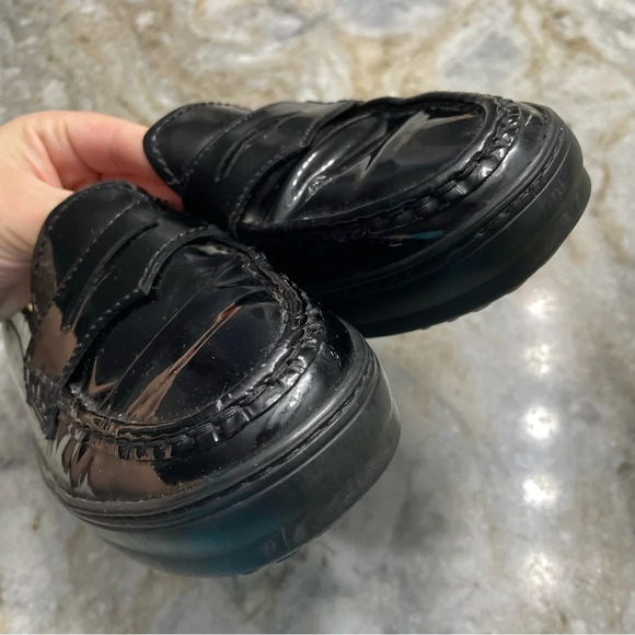 Tod’s Made In Italy Women’s Size 9.5 Patent Leather Penny Driving Loafers Flats - Picture 9 of 13